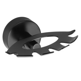 BEMETA DARK Fogkefetartó, 105x54x89mm, fekete