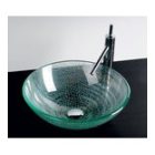 BEAUTY ICE kerek üvegmosdó 42x14 cm