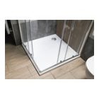 AQUALINE TECMI öntöttmárvány zuhanytálca, 90x90x3cm