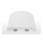 AVVA SLIM WC-ülőke, soft close, króm/fehér