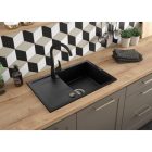 BORO Álló mosogató csaptelep, U-kifolyócsővel, NERO