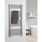 AQUALINE ORBIT Fürdőszobai radiátor, íves, 600x1320mm, 722W