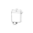 AQUALINE WC tartály duál gombos ,alsó bekötéssel, 1/2", ABS