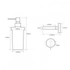 BEMETA OMEGA Szappanadagoló, 80x190x133mm, 230ml, króm