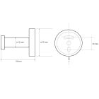 BEMETA OMEGA Fogas, 55x55x55mm, króm