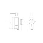 BEMETA NEO Szappanadagoló, 55x175x85mm, 150ml, inox/mat