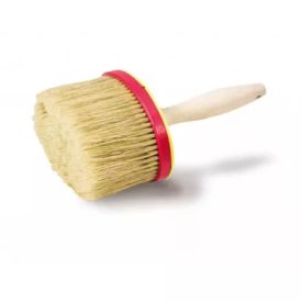   Kevert sörtéjű ovális mészkorongecset 15 cm-es műanyag fejjel és fa nyéllel. Mészkorongecset Ovál 15cm