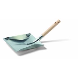   Szemeteslapát horganyzott fémből, fa nyéllel Scoop Metal 22,5x22cm
