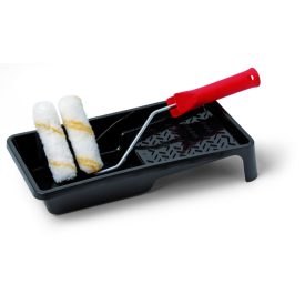   2 db fűtőtest henger 27 cm-es nyéllel és festékedénnyel Goldline HK 10 cm SET