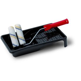   2 db fűtőtest henger 27 cm-es nyéllel és festékedénnyel Paintline HK 10 cm SET