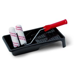  2 db fűtőtest henger 27 cm-es nyéllel és festékedénnyel Microline HK 10 cm SET