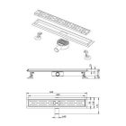 AQUASAN Zuhany padló összefolyó PREMIUM 600mm