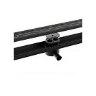 AQUASAN Zuhany padló összefolyó PREMIUM 600mm fekete