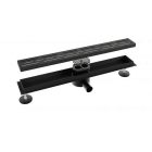 AQUASAN Zuhany padló összefolyó PREMIUM 700mm fekete