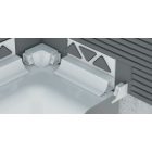 PROFILPLAST előre beépíthető kádszegő fehér, 2,5m