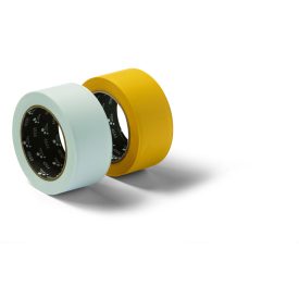   Keresztben bordázott víztaszító hatású védő ragasztószalag, simulékony PVC-ből, egyenként zsugorozva, címkézve PVC Mask Q 38mmx33m yellow