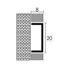 PROFILPLAST NOX PREMIUM 456042725 INOX TÜKÖR ARANY DEKORCSÍK 20 mm 2,7 M