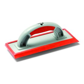   Ergonomikus kétkomponensű fogantyú. Cserélhető gumibetét. A gumit oldalain különböző szögekben vágják, hogy a különböző fugák és rések kitöltése pontosabb legyen. A simító cement és epoxi kötésű fugázóanyagokkal történő injek Till Grout Silicon gumi