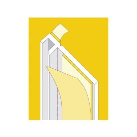 Ablakcsatlakozó műanyag profil - 5 x 9 mm - 2,4 fm/db