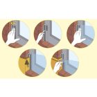 Ablakcsatlakozó műanyag profil - 5 x 9 mm - 2,4 fm/db