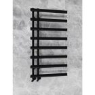 AREZZO DESIGN TUBE ANTRACIT 600X1200 MM EGYENES TÖRÖLKÖZŐSZÁRÍTÓ RADIÁTOR, MATT FEKETE