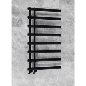   AREZZO DESIGN TUBE ANTRACIT 600X1200 MM EGYENES TÖRÖLKÖZŐSZÁRÍTÓ RADIÁTOR, MATT FEKETE