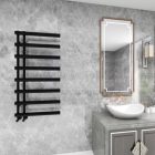 AREZZO DESIGN TUBE ANTRACIT 600X1200 MM EGYENES TÖRÖLKÖZŐSZÁRÍTÓ RADIÁTOR, MATT FEKETE