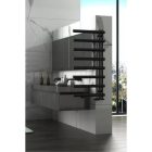 AREZZO DESIGN TUBE ANTRACIT 600X1200 MM EGYENES TÖRÖLKÖZŐSZÁRÍTÓ RADIÁTOR, MATT FEKETE