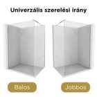HD Arlo Walk-In zuhanyfal, 80x200 cm, 8 mm üveg, króm profil