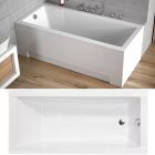 Besco MODERN 170x70 egyenes akril kád lábbal, elő- és oldallappal