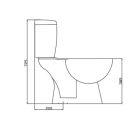 CLEANO-ALSO Cleano monoblokkos WC alsó kifolyással ülőkével