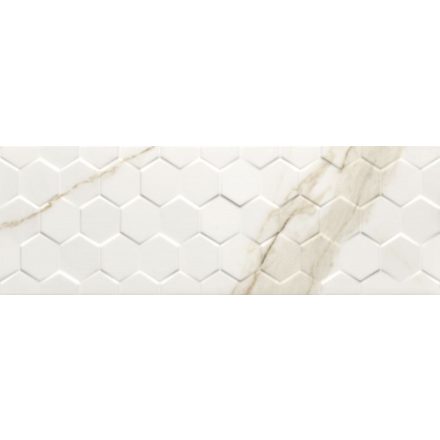 DEKORCSEMPE CCO - Calacatta Gold Hexagon Rett. /25x75/ 8                          1,5m2/doboz