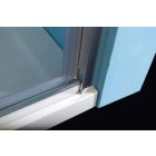 Polysan Easy Line állítható nyíló zuhanyajtó 76-90 cm, átlátszó üveg