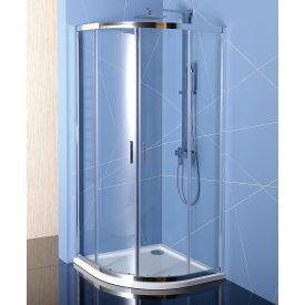   POLYSAN EASY LINE íves zuhanykabin, 800x800mm, transzparent üveg