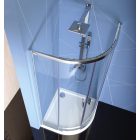 POLYSAN EASY LINE íves zuhanykabin, 900x900mm, transzparent üveg