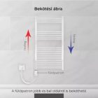 GT 600W fényes króm, elektromos fűtőpatron törölközőszárító radiátorhoz
termosztátos hőfokszabályozó