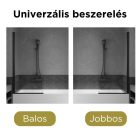 HD Leo Black 70x140 kihajtható 1 szárnyú kádparaván