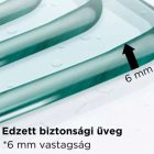 HD Leo Black 70x140 kihajtható 1 szárnyú kádparaván