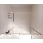 HD Neptun+ 140x195 cm, 140 cm széles toló zuhanyajtó 8 mm vastag vízlepergető biztonsági üveggel, krómozott elemekkel, 195 cm magas