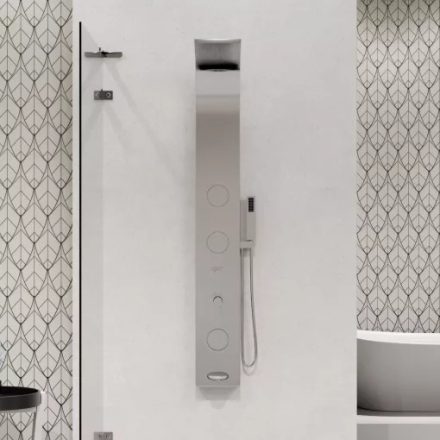 HD Orion Chrome 20x140 hidromasszázs zuhanypanel, rozsdamentes acél