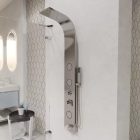 HD Orion Chrome 20x140 hidromasszázs zuhanypanel, rozsdamentes acél