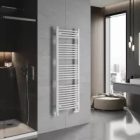 HD Standard White 1400x500 mm íves törölközőszárító radiátor, fényes fehér