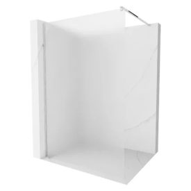   HD Arlo Matt Walk-In zuhanyfal, 90x200 cm, 8 mm üveg, króm profil