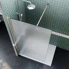 HD Arlo Matt Walk-In zuhanyfal, 90x200 cm, 8 mm üveg, króm profil