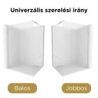 HD Arlo Matt Walk-In zuhanyfal, 90x200 cm, 8 mm üveg, króm profil
