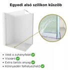 HD Arlo Matt Walk-In zuhanyfal, 90x200 cm, 8 mm üveg, króm profil