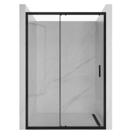 HD Dante Black 150x195 cm toló zuhanyajtó