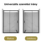 HD Dante Black 130x195 cm toló zuhanyajtó