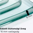 HD Dante Black 130x195 cm toló zuhanyajtó