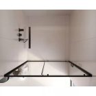 HD Dante Black 130x195 cm toló zuhanyajtó